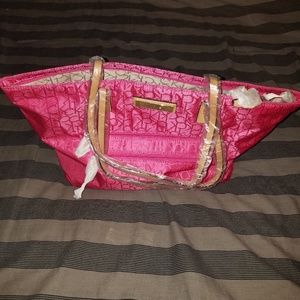 NWT Calvin Klein Sport Nylon Hot Pink Tote Bag